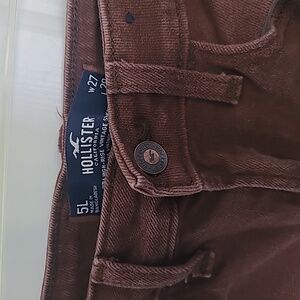 Hollister Men's Dark Brown Straight Jeans